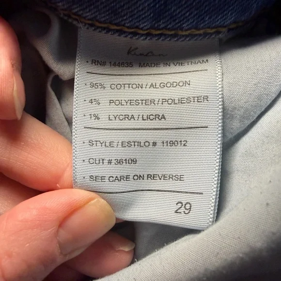 KanCan High Rise Medium Ripped Boyfriend Distressed Ankle Jean Size 29. - Picture 4 of 5